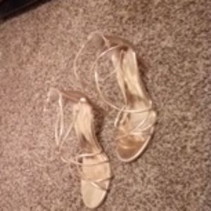 Size 8.5 rose gold high heels BRASH